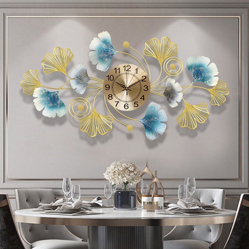 Luxury Watch House - Jam dinding logam sederhana kreatif, jam