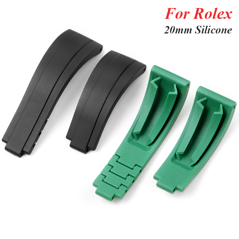 Luxury Watch Green Dial - Untuk Tali Pergelangan Tangan Karet Rolex