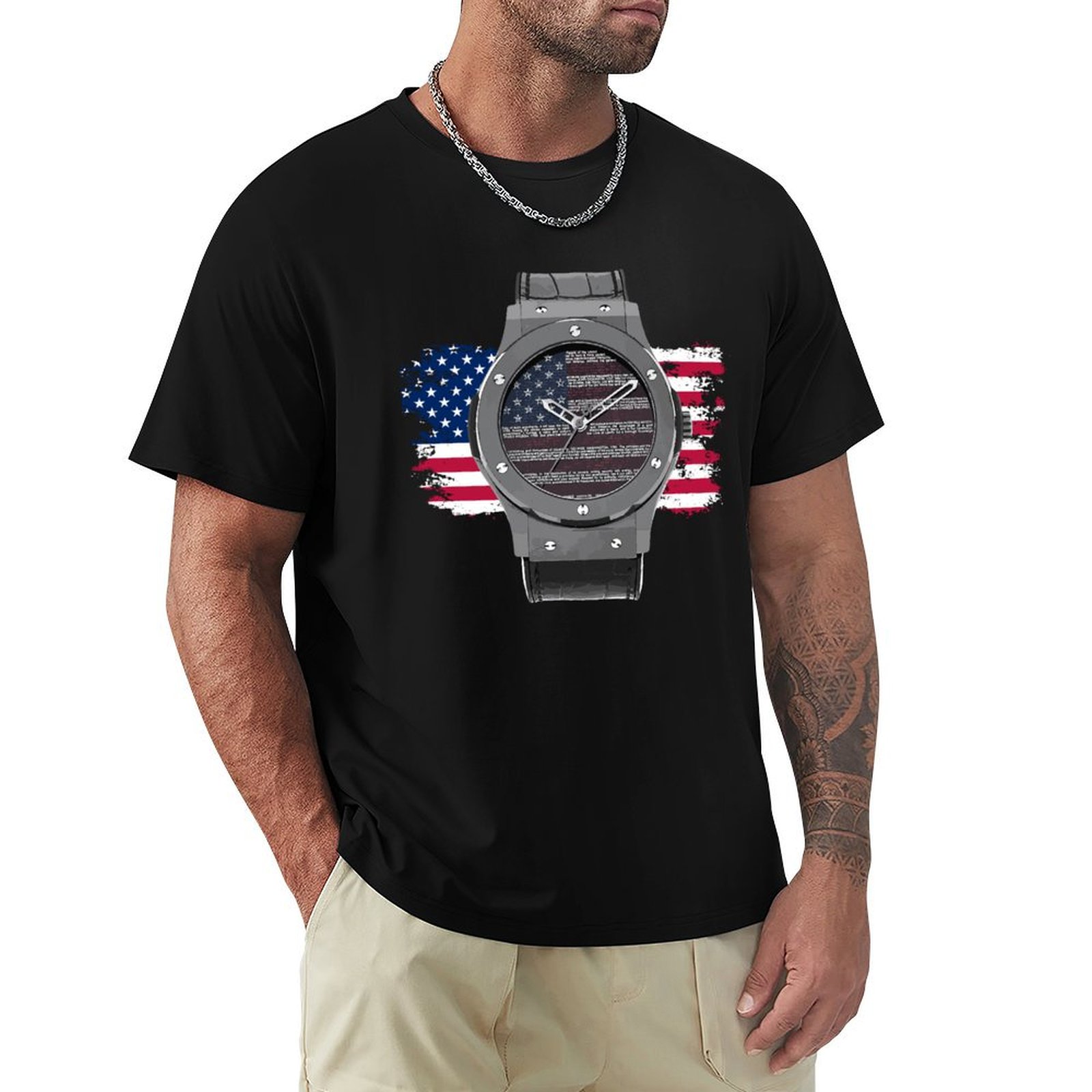 Luxury Watch Drawing - Kaos Gambar Jam Tangan Mewah Kaos
