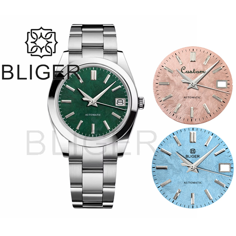 Luxury Watch Green Dial - BLIGER 36mm39mm Logo Kustom Jam Tangan