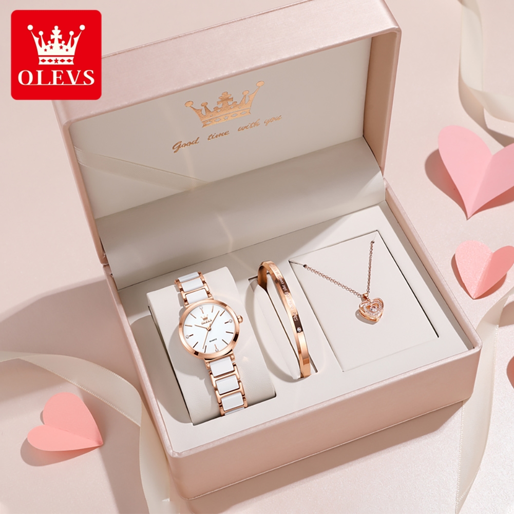 Luxury Watch Storage - Jam Tangan Wanita OLEVS 5877 Mewah