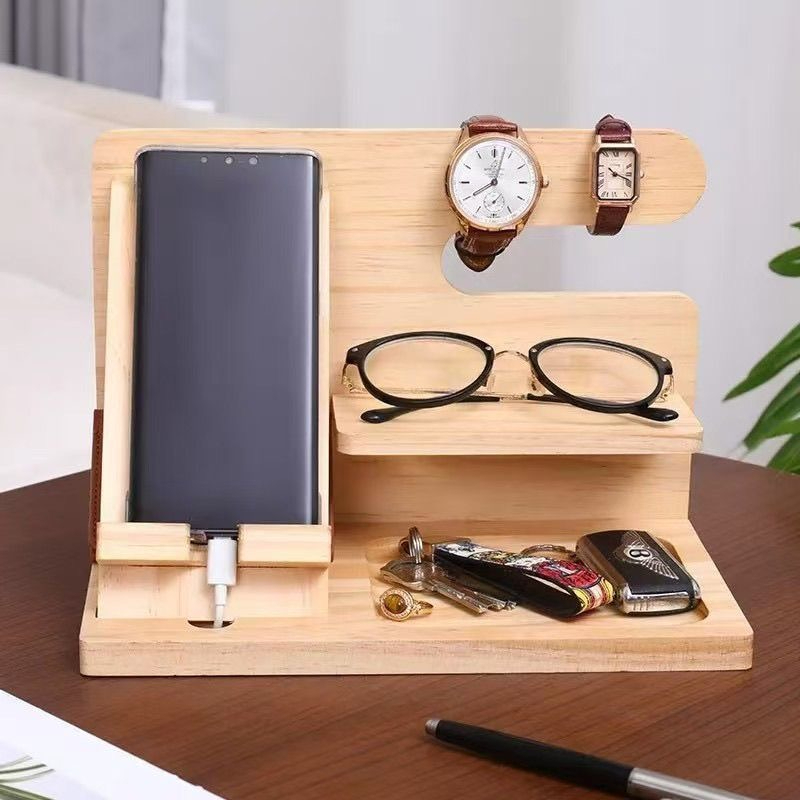 Luxury Watch House - Rak Penyimpanan Kayu Walnut Mewah Ringan,