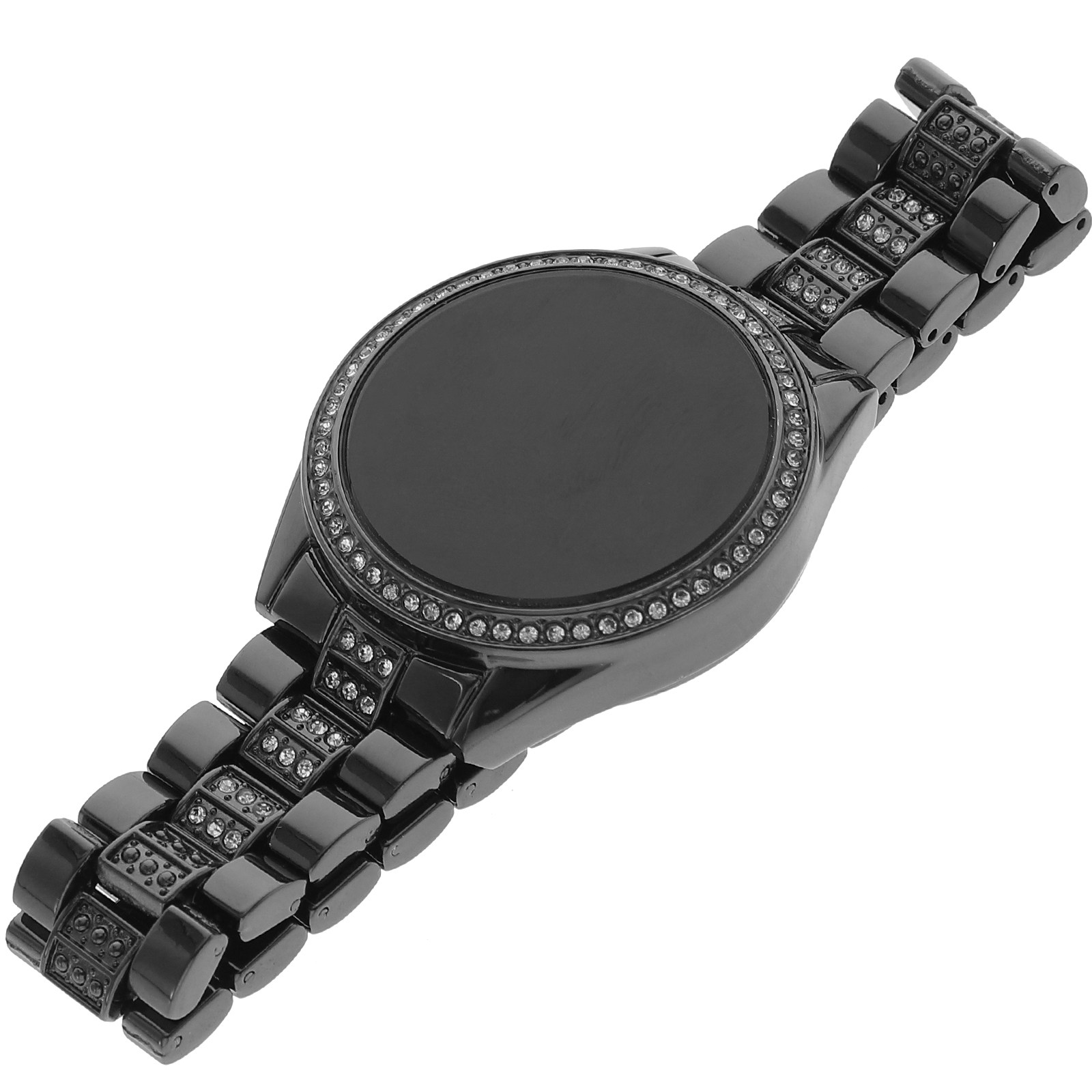 Luxury Watch White - Jam Tangan Dekoratif Berhias Batu Rhinestone
