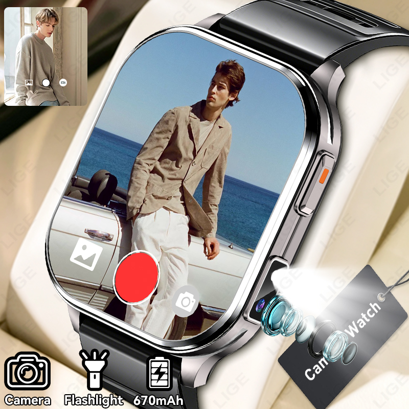 Luxury Watch Photo - Jam Tangan Pintar LIGE Kamera Pria