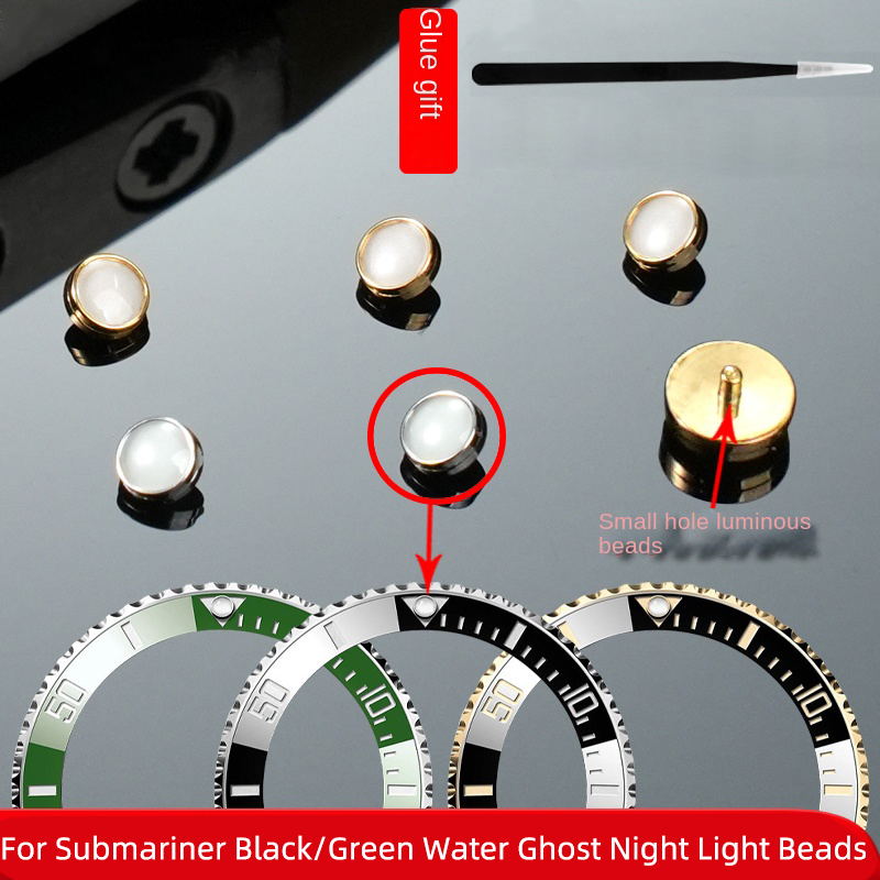 Luxury Watch Green Dial - Untuk Rolex Submariner manik bercahaya hijau