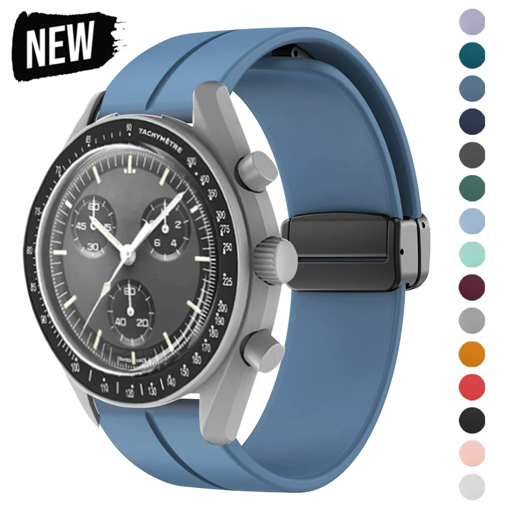 Luxury Watch Omega - Tali silikon untuk Omega X Swatch