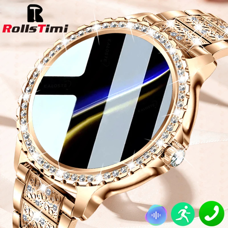 Luxury Watch Arabic - Jam tangan pintar wanita emas, arloji