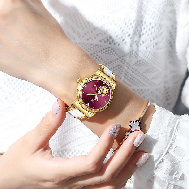 MIGE Jam Tangan Otomatis Skele - Luxury Watch White ulasan dan harga