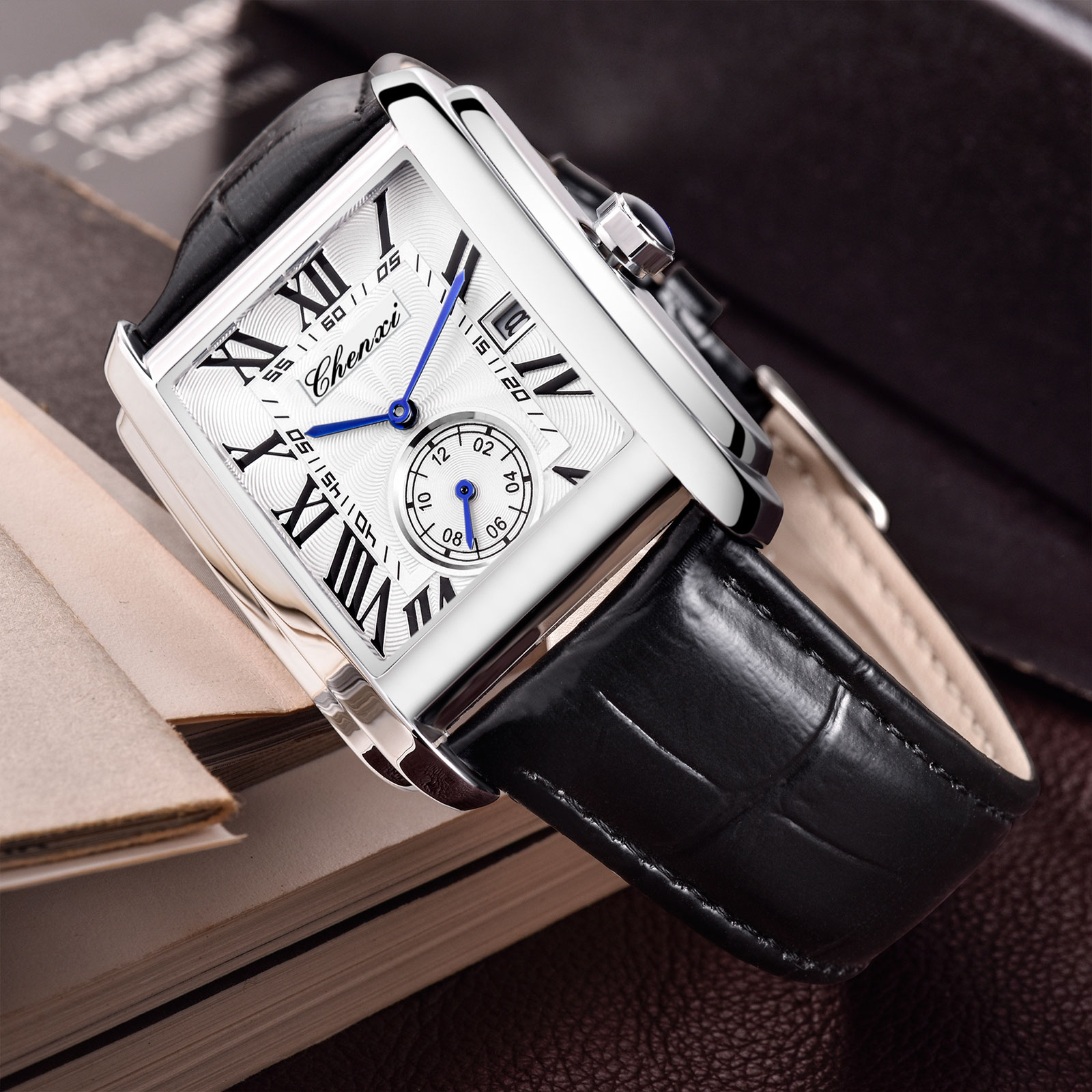 Chenxi 8216 Jam Tangan Tali Ku - Luxury Watch Holder For Men ulasan dan harga