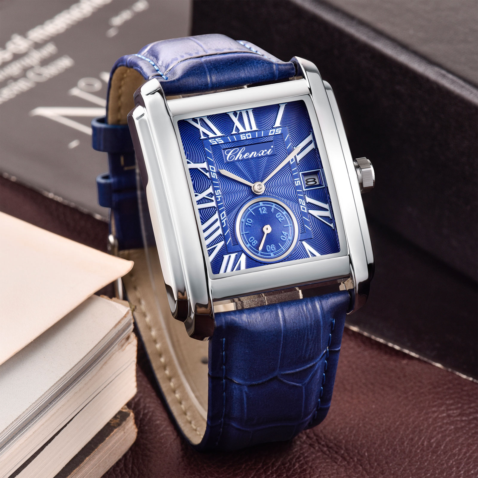 Chenxi 8216 Jam Tangan Tali Ku - Luxury Watch Holder For Men ulasan dan harga