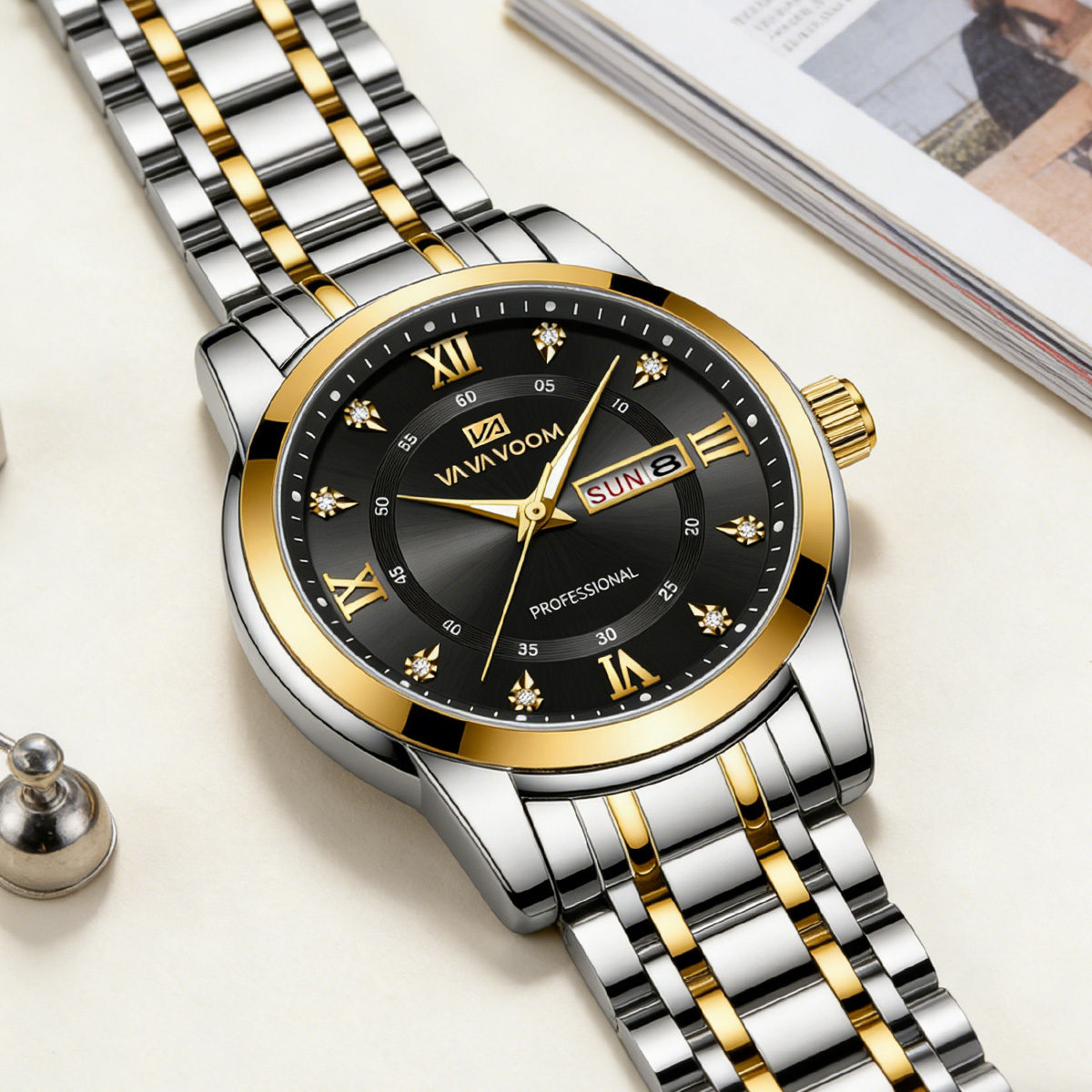 Jam Tangan Mewah Berhias Berli - Luxury Watch Green Dial ulasan dan harga