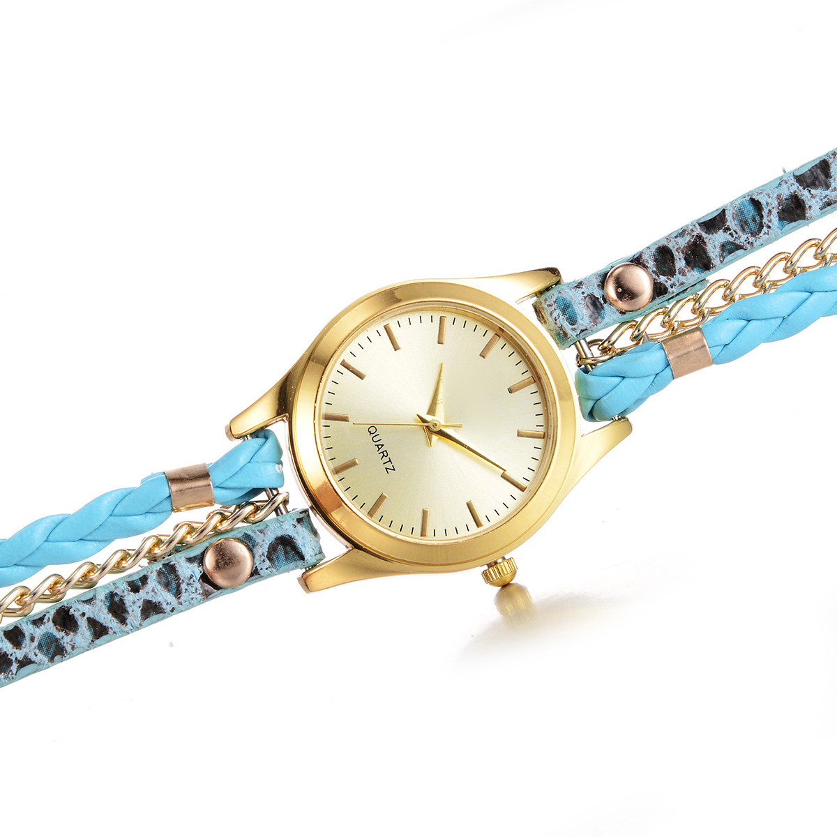 Jam Tangan Wanita Motif Leopar - Luxury Watch White ulasan dan harga