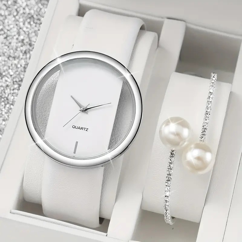 Jam tangan berlian imitasi wan - Luxury Watch White ulasan dan harga