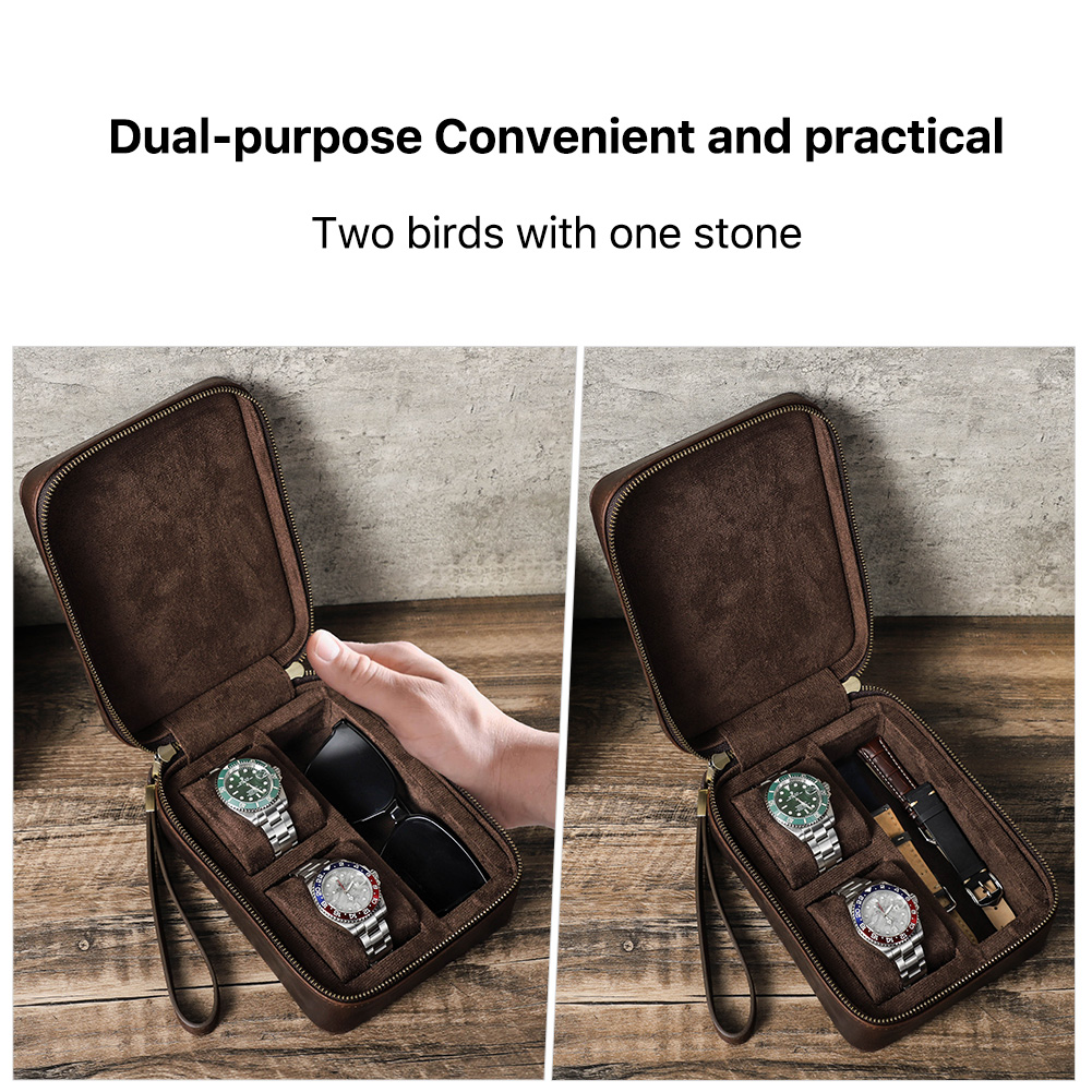 Kotak kacamata perjalanan jam  - Luxury Watch Travel Case ulasan dan harga