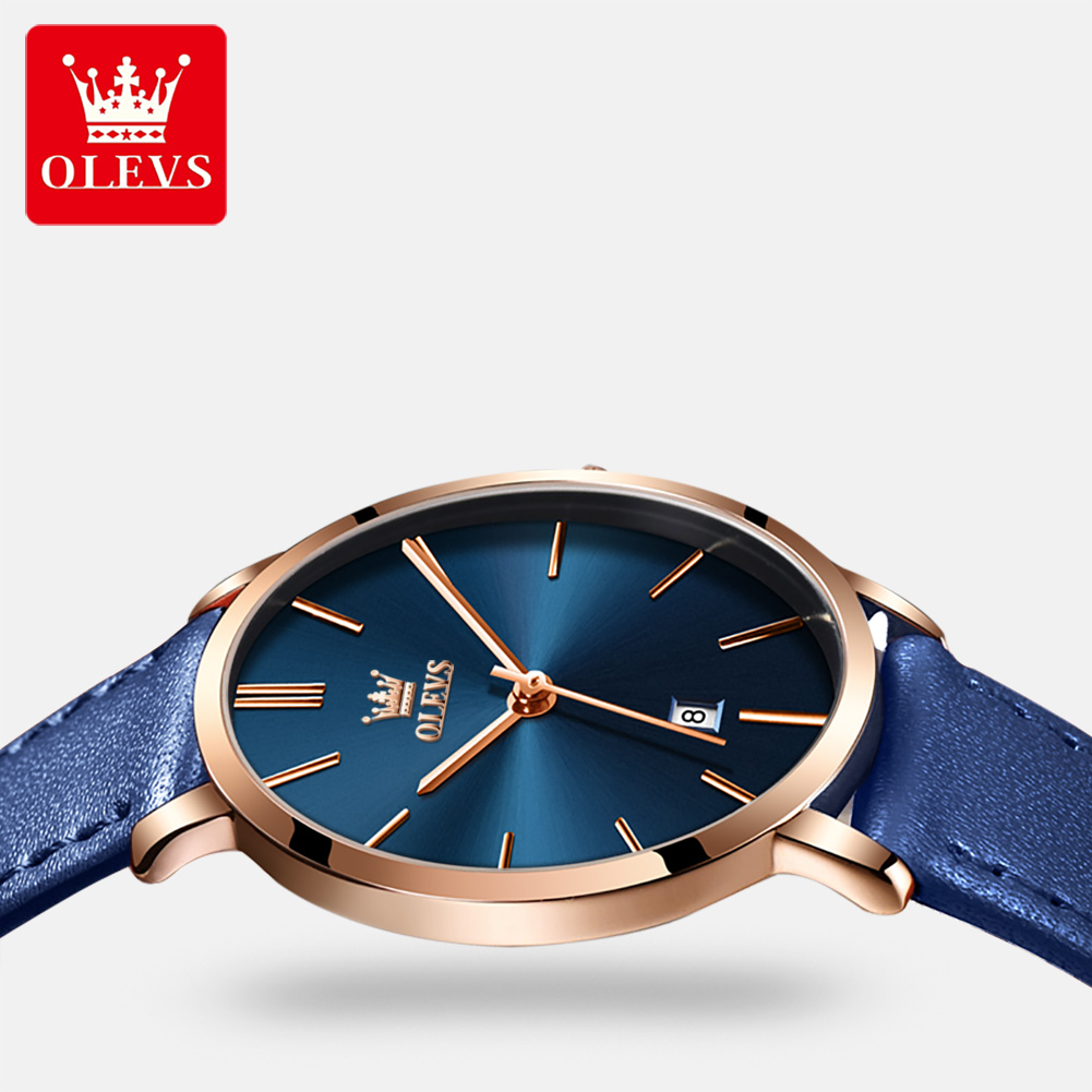 OLEVS jam tangan wanita, arloj - Luxury Watch Leather Strap ulasan dan harga
