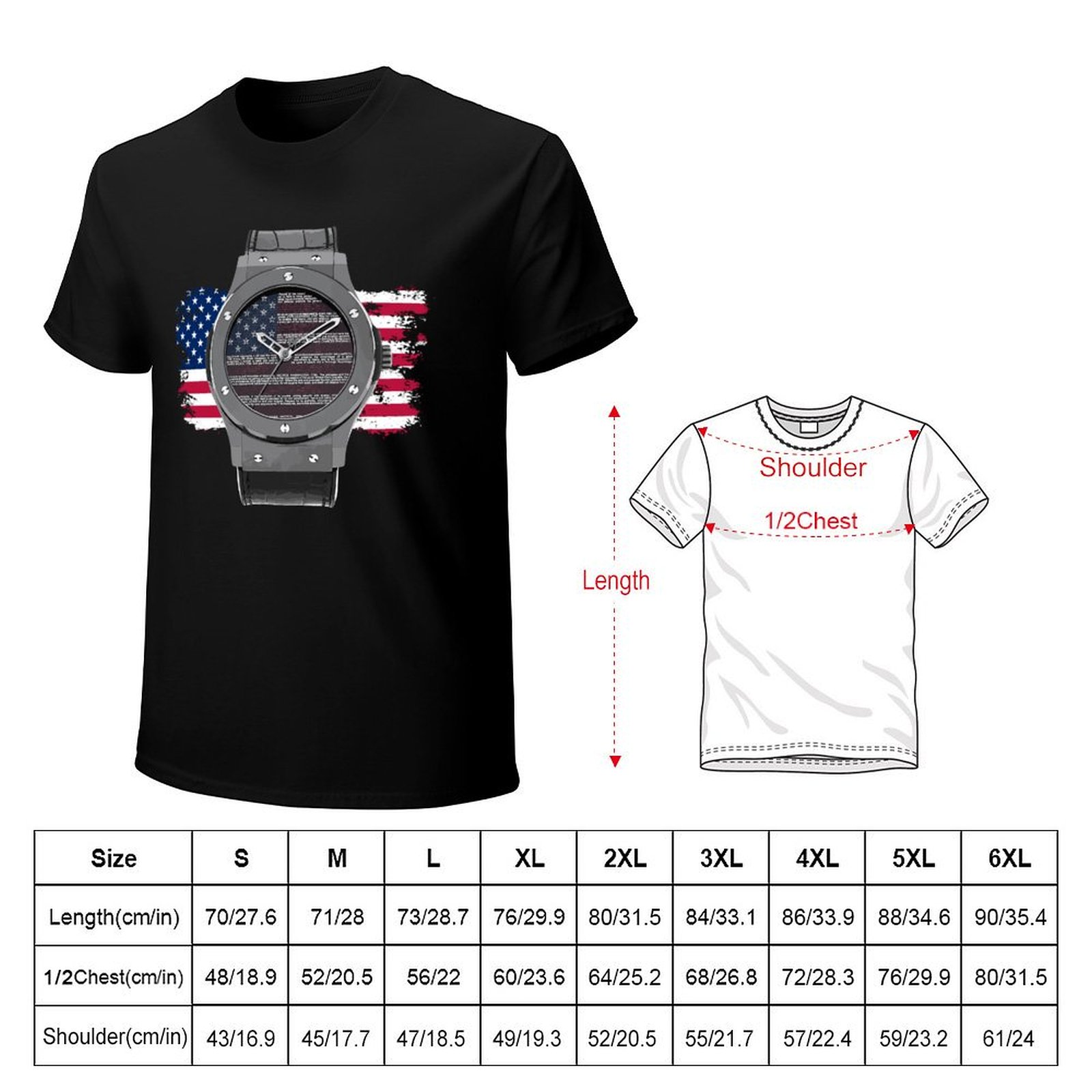 Kaos Gambar Jam Tangan Mewah K - Luxury Watch Drawing ulasan dan harga
