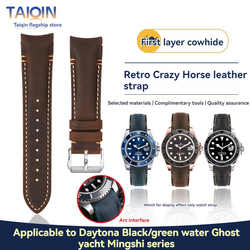 Tali Jam Kulit Retro Matte Uju - Luxury Watch Green Dial ulasan dan harga