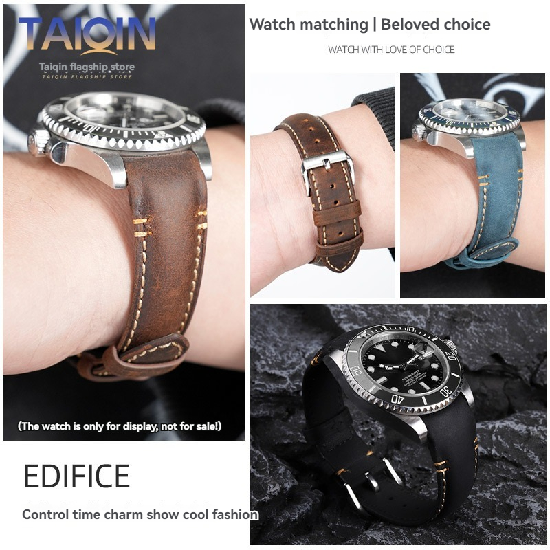 Tali Jam Kulit Retro Matte Uju - Luxury Watch Green Dial ulasan dan harga