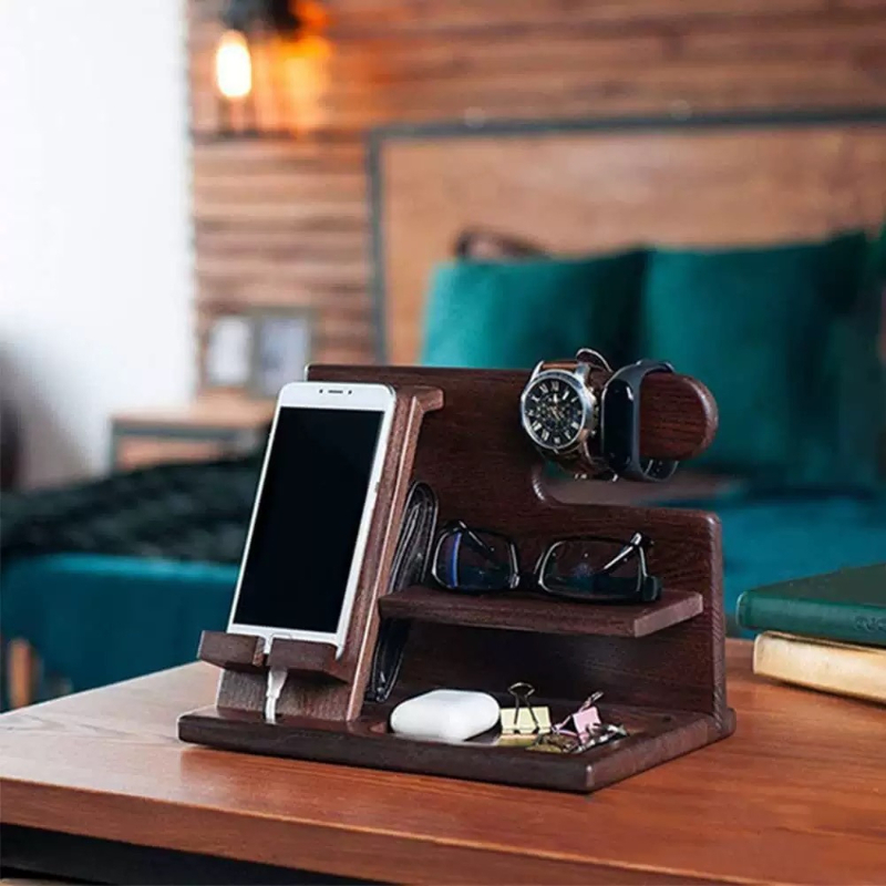 Rak Penyimpanan Kayu Walnut Me - Luxury Watch House ulasan dan harga