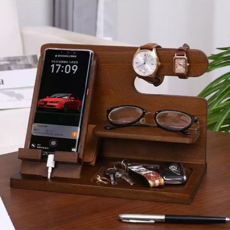 Rak Penyimpanan Kayu Walnut Me - Luxury Watch House ulasan dan harga