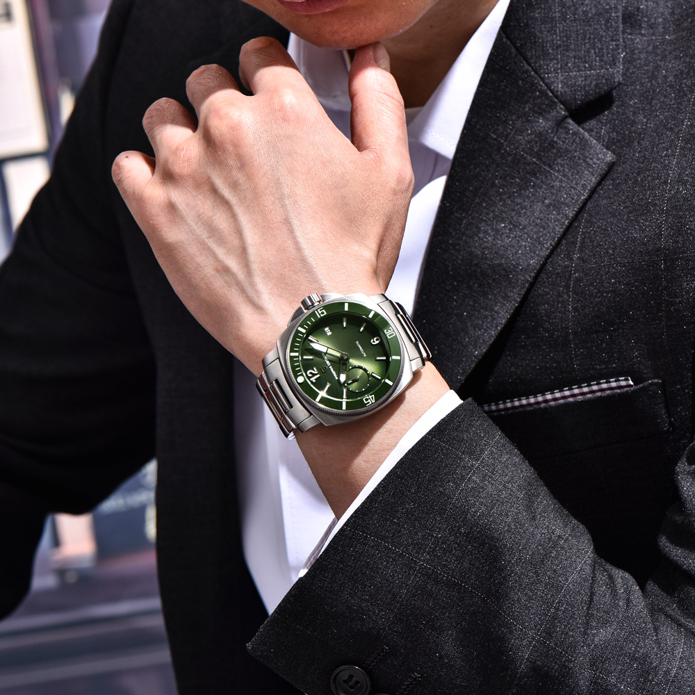 PAGANI DESIGN Jam Tangan Pria  - Luxury Watch Green Dial ulasan dan harga