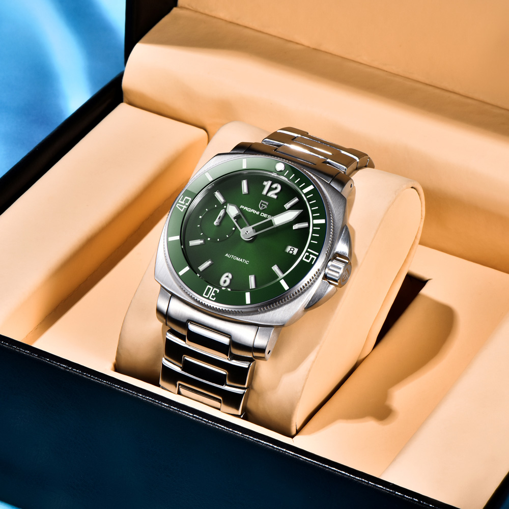 PAGANI DESIGN Jam Tangan Pria  - Luxury Watch Green Dial ulasan dan harga