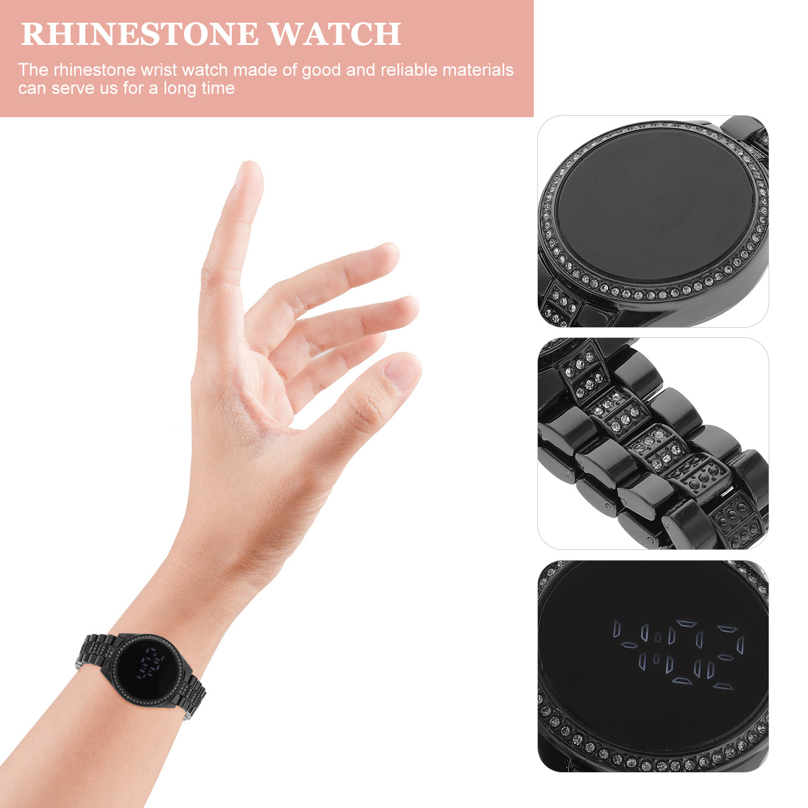 Jam Tangan Dekoratif Berhias B - Luxury Watch White ulasan dan harga