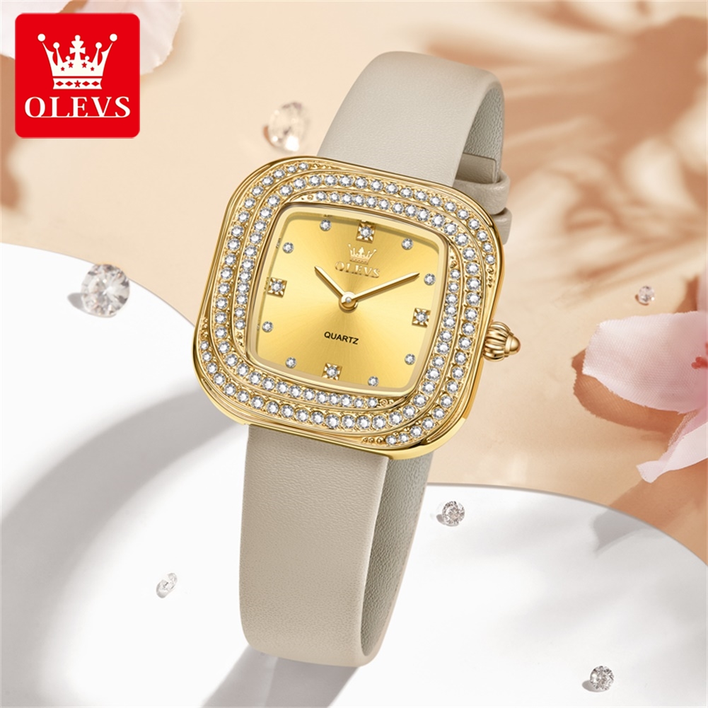 Jam Tangan Wanita OLEVS Fashio - Luxury Watch Leather Strap ulasan dan harga