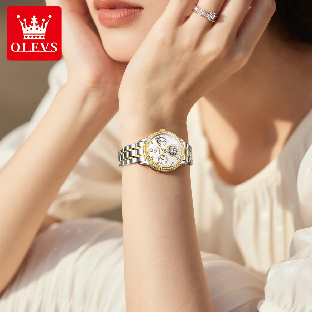 Jam Tangan Otomatis OLEVS Untu - Luxury Watch White ulasan dan harga