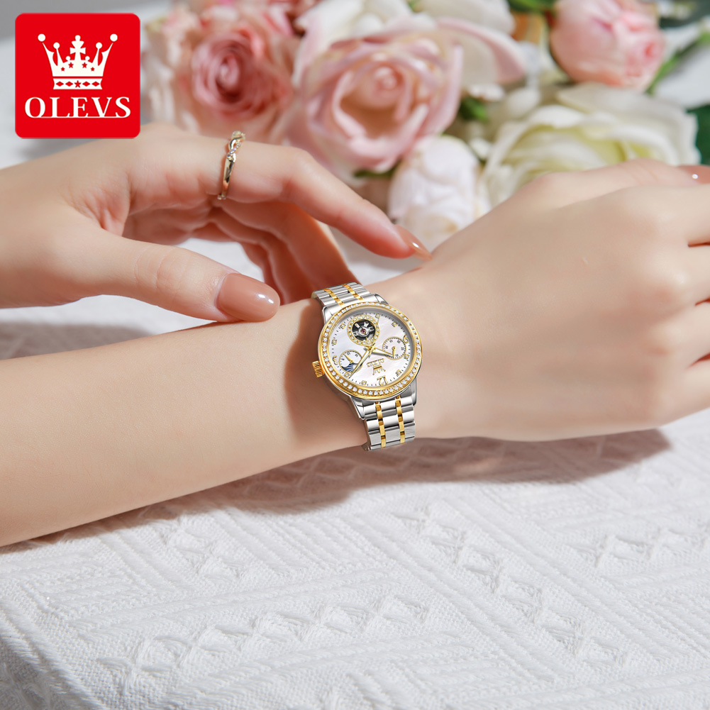 Jam Tangan Otomatis OLEVS Untu - Luxury Watch White ulasan dan harga
