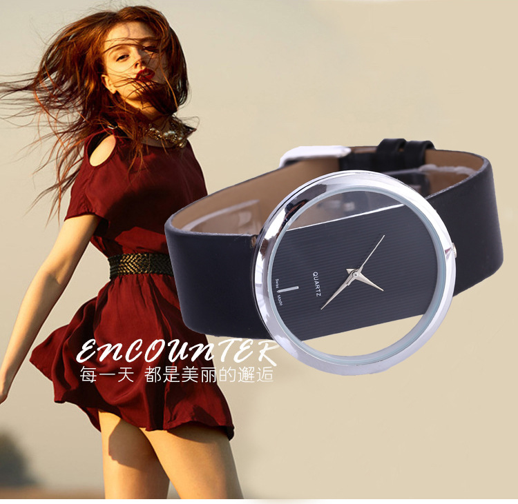 Wanita Jam Tangan Atas Merek M - Luxury Watch Leather Strap ulasan dan harga