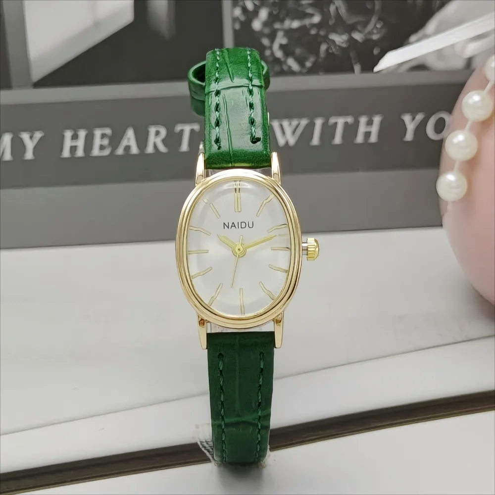 Jam Tangan Wanita Oval Dial Me - Luxury Watch Leather Strap ulasan dan harga