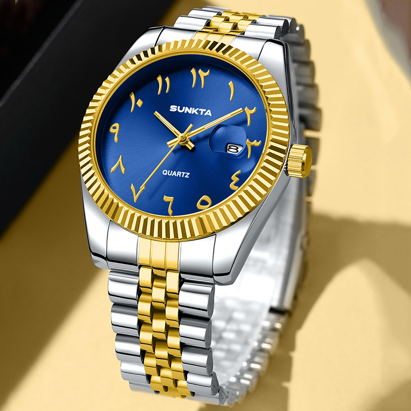 SUNKTA Jam Tangan Kuarsa Wanit - Luxury Watch Arabic ulasan dan harga