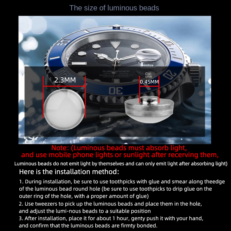 2.3X0.45Mm Pip Bercahaya untuk - Luxury Watch Green Dial ulasan dan harga