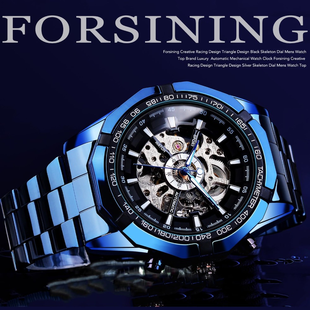 Jam Tangan Mekanik Pria Skelet - Luxury Watch Image ulasan dan harga