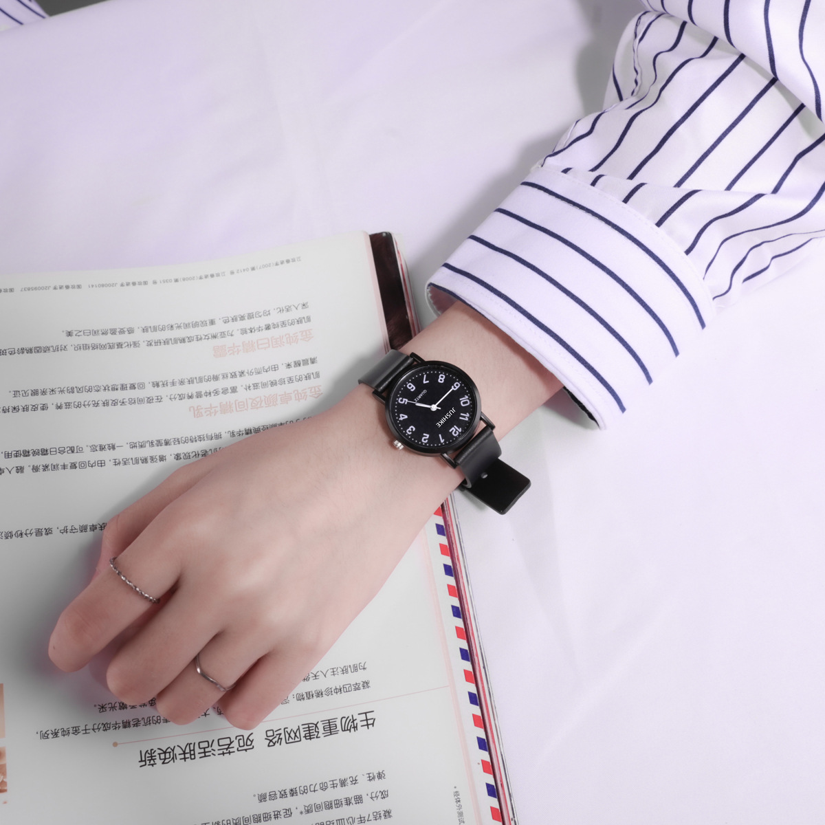 YIKAZE jam tangan wanita seder - Luxury Watch White ulasan dan harga