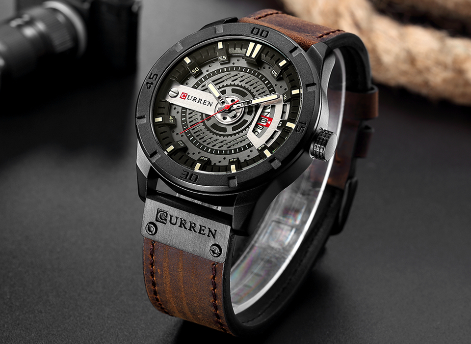 Jam Tangan Mewah Merek CURREN  - Luxury Watch Holder For Men ulasan dan harga