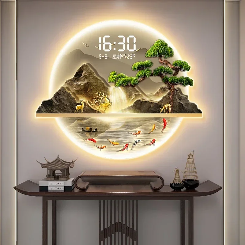 Jam Dinding Mural Seni LED Rua - Luxury Watch House ulasan dan harga
