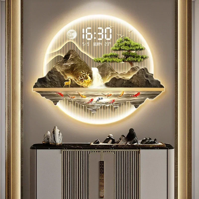 Jam Dinding Mural Seni LED Rua - Luxury Watch House ulasan dan harga