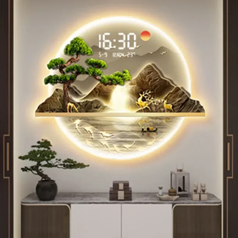 Jam Dinding Mural Seni LED Rua - Luxury Watch House ulasan dan harga
