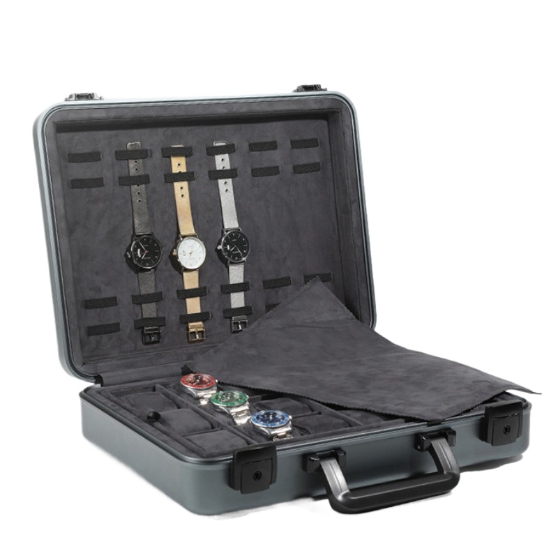 Kotak jam tangan aluminium mew - Luxury Watch Travel Case ulasan dan harga