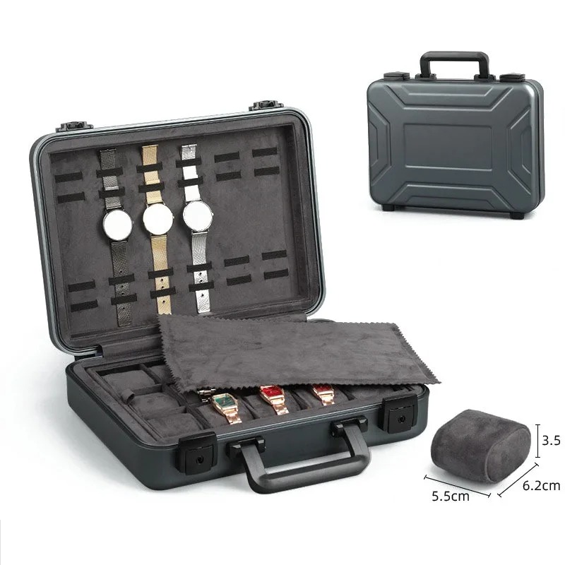 Kotak jam tangan aluminium mew - Luxury Watch Travel Case ulasan dan harga