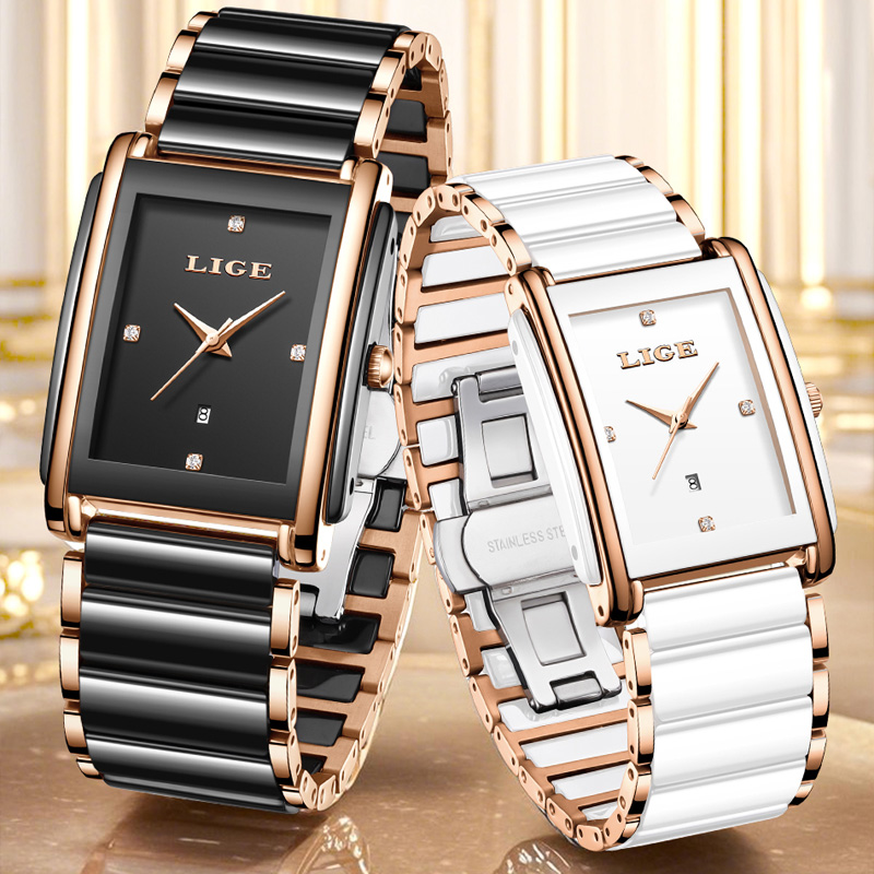 LIGE Jam Tangan Wanita Elegan  - Luxury Watch Storage ulasan dan harga
