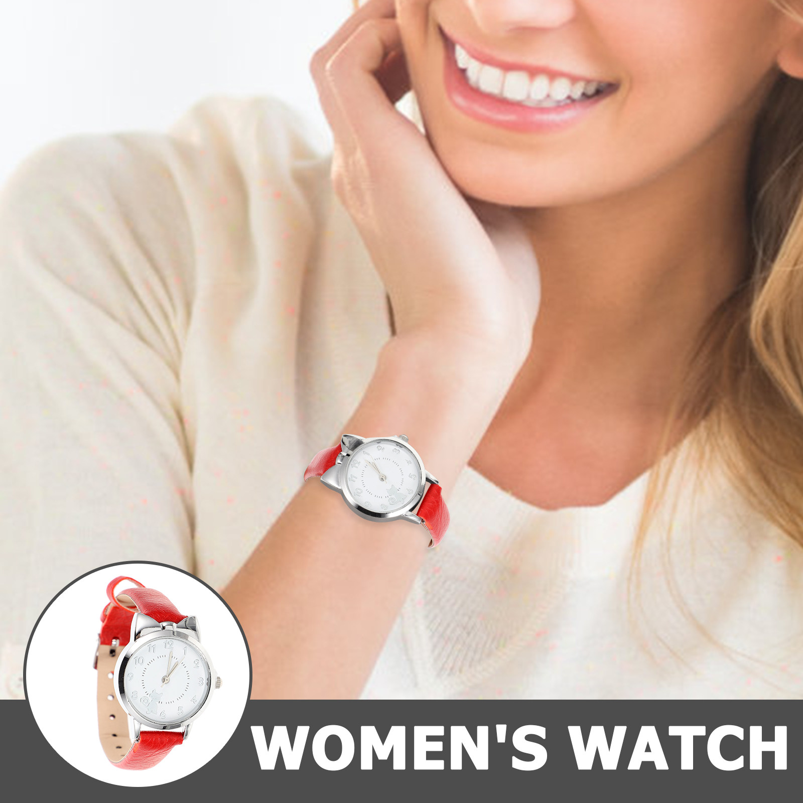 Jam Tangan Wanita Gambar Kucin - Luxury Watch Drawing ulasan dan harga