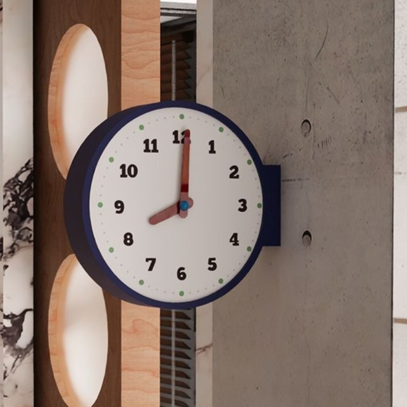Jam Dinding Dua Sisi Sudut Rua - Luxury Watch House ulasan dan harga